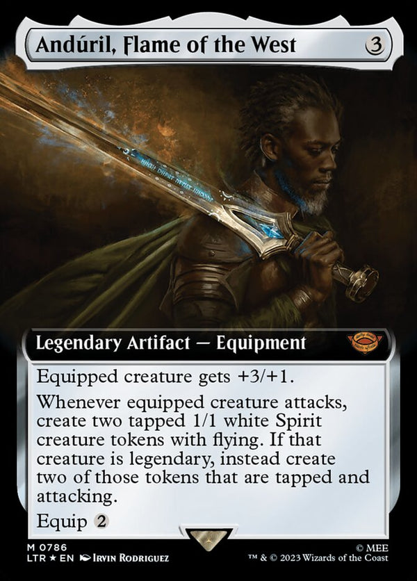 Anduril, Flame of the West (Extended Art) (Surge Foil) - Magic: The Gathering