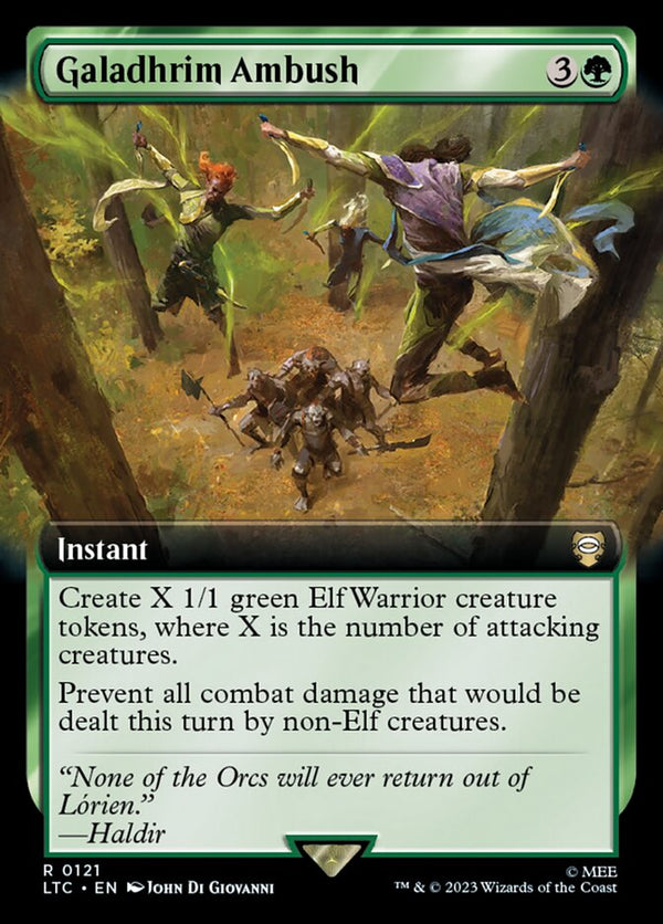 Galadhrim Ambush (Extended Art) - Magic: The Gathering