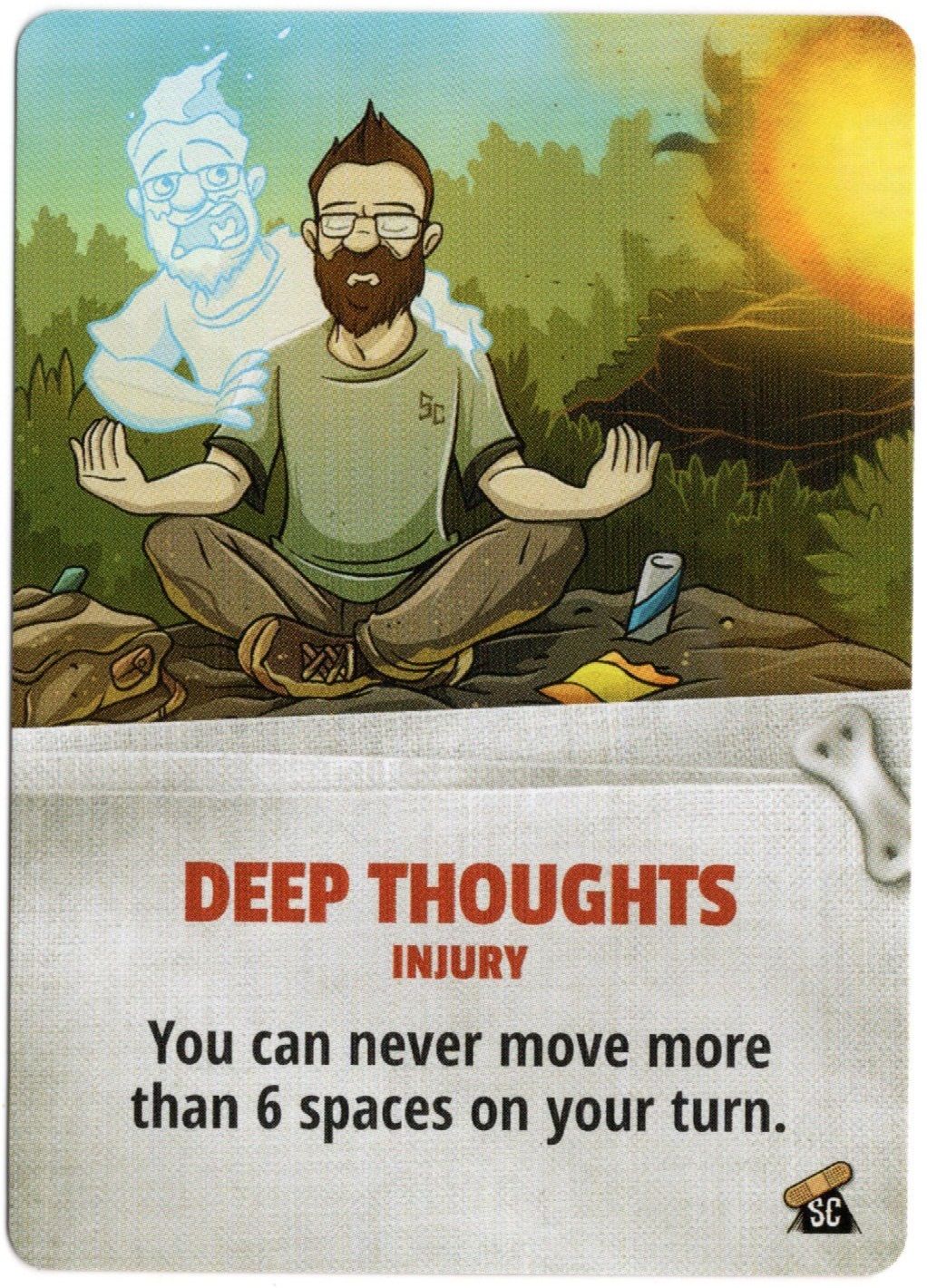 Fireball Island: The Curse of Vul-Kar – Deep Thoughts Promo Card