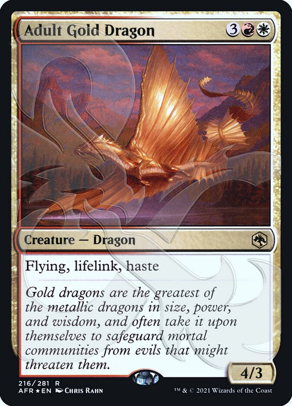 Adult Gold Dragon - Magic: The Gathering