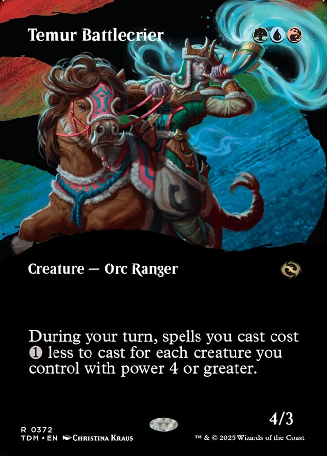 Temur Battlecrier (Borderless)