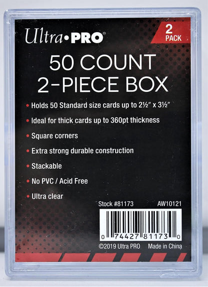 ULTRA PRO 2-Piece Deck Box - Holds 50 - 150 Cards