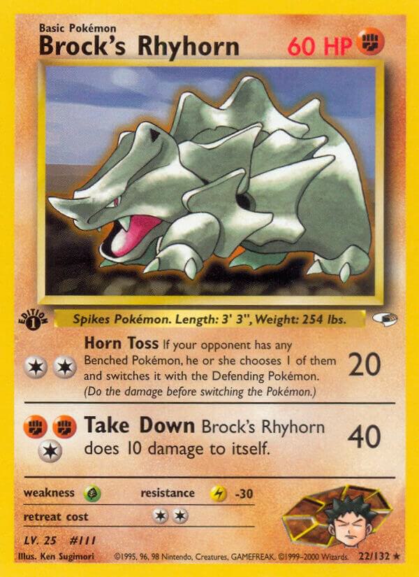 Brock's Rhyhorn (22) - Pokémon
