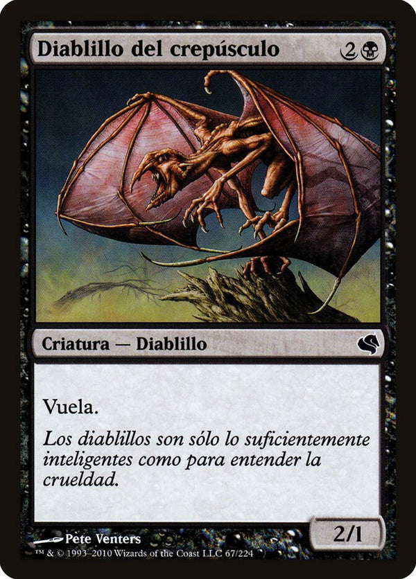 Dusk Imp (Spanish) - "Diablillo del crepusculo" - Magic: The Gathering