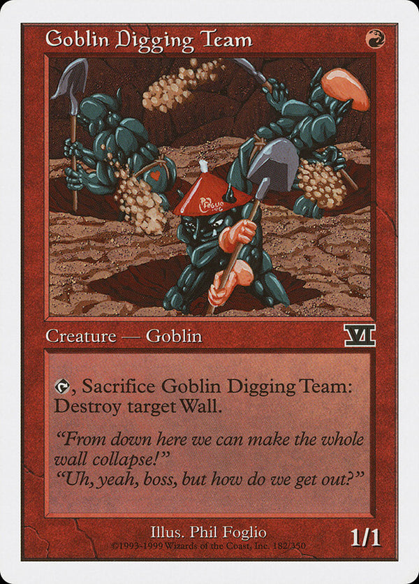 Goblin Digging Team - Magic: The Gathering