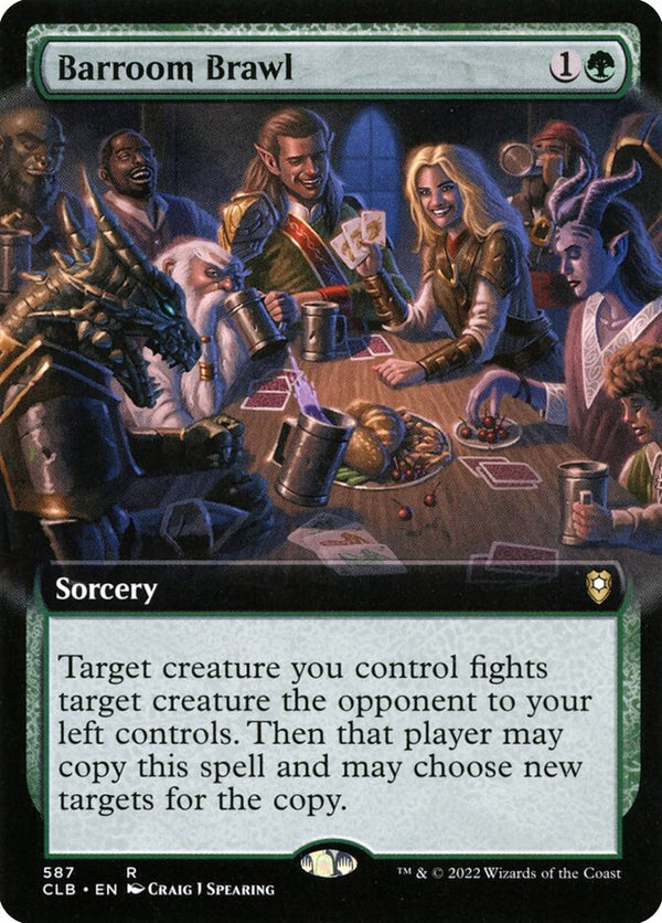 Barroom Brawl (Extended Art) - Magic: The Gathering