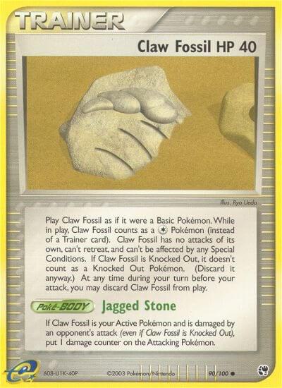 Claw Fossil - Pokémon