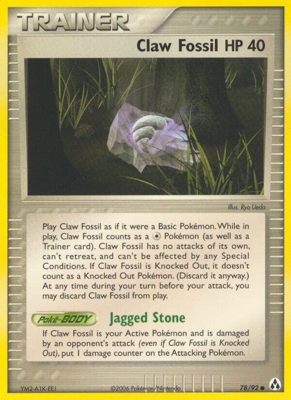 Claw Fossil - Pokémon