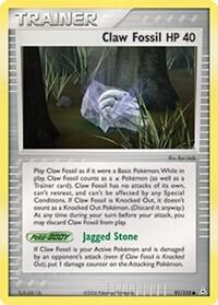 Claw Fossil - Pokémon