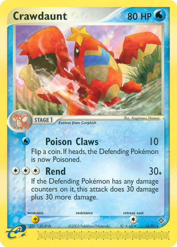 Crawdaunt - 13/97 - Pokémon