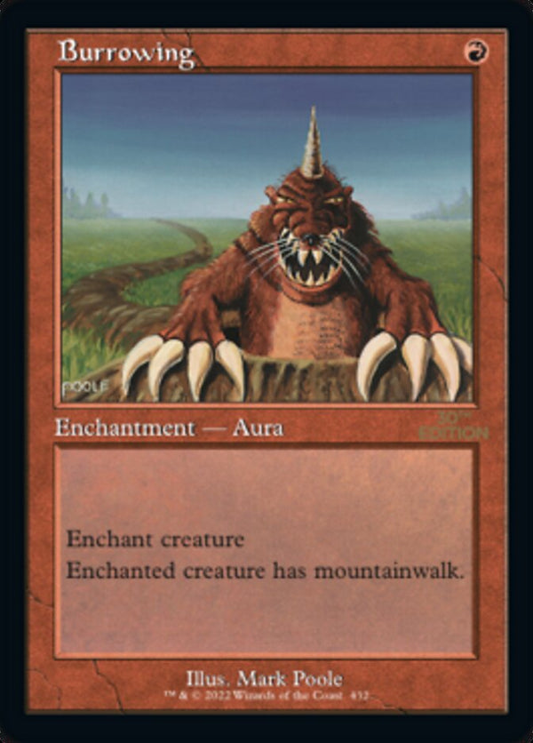 Burrowing (Retro Frame) - Magic: The Gathering