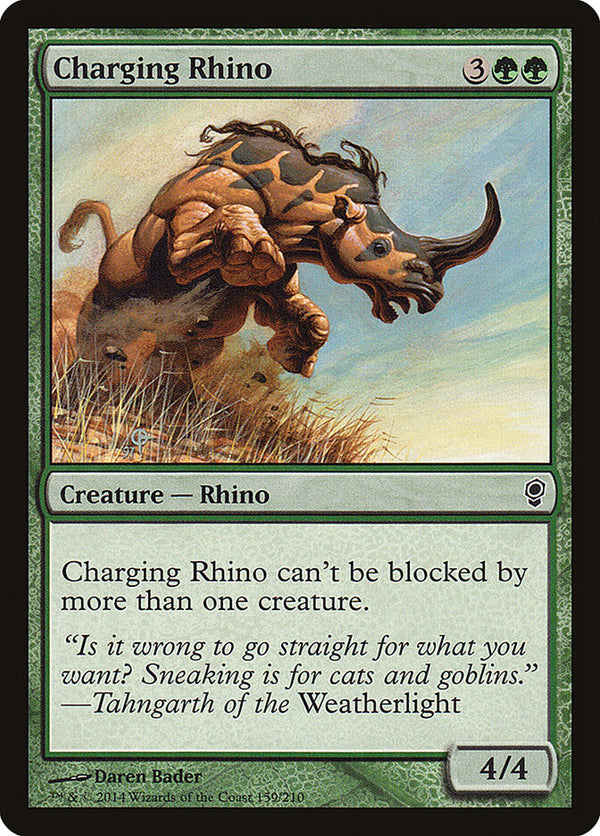 Charging Rhino - Magic: The Gathering