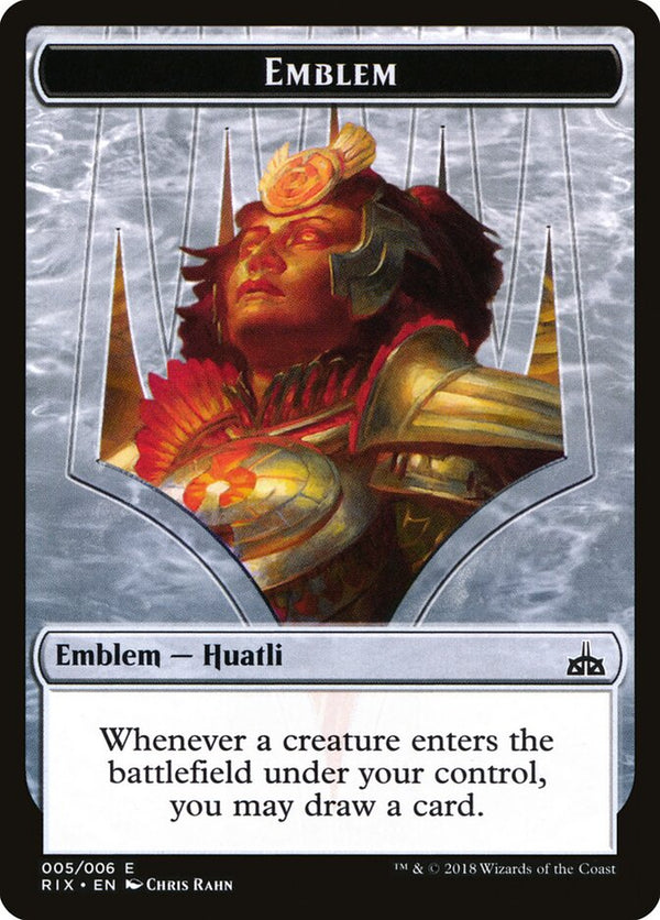 Emblem - Huatli, Radiant Champion - Magic: The Gathering