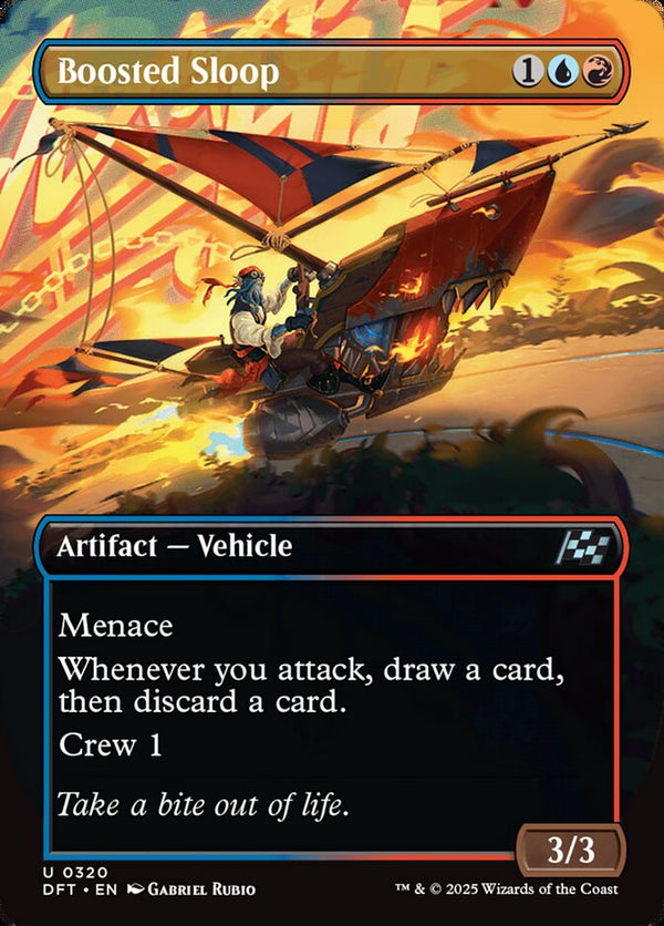Boosted Sloop (Borderless) - Magic: The Gathering