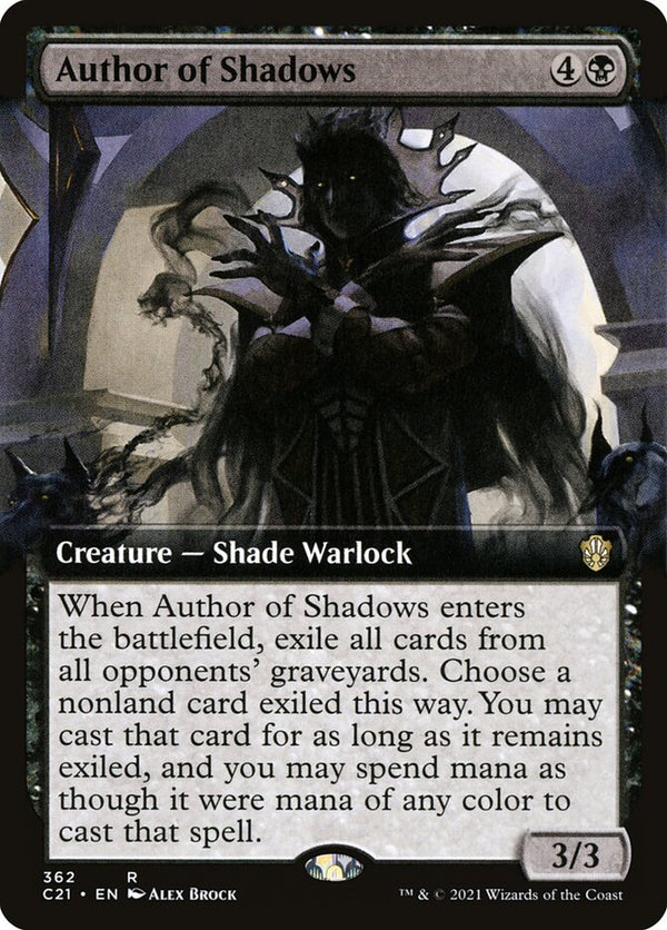 Author of Shadows (Extended Art) - Magic: The Gathering