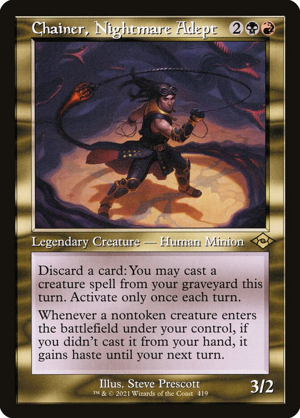 Chainer, Nightmare Adept (Retro Frame) - Magic: The Gathering