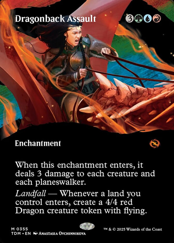 Dragonback Assault (Borderless) - Magic: The Gathering