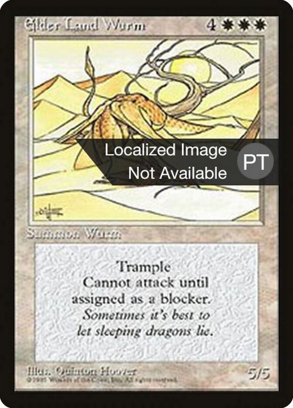 Elder Land Wurm - Magic: The Gathering