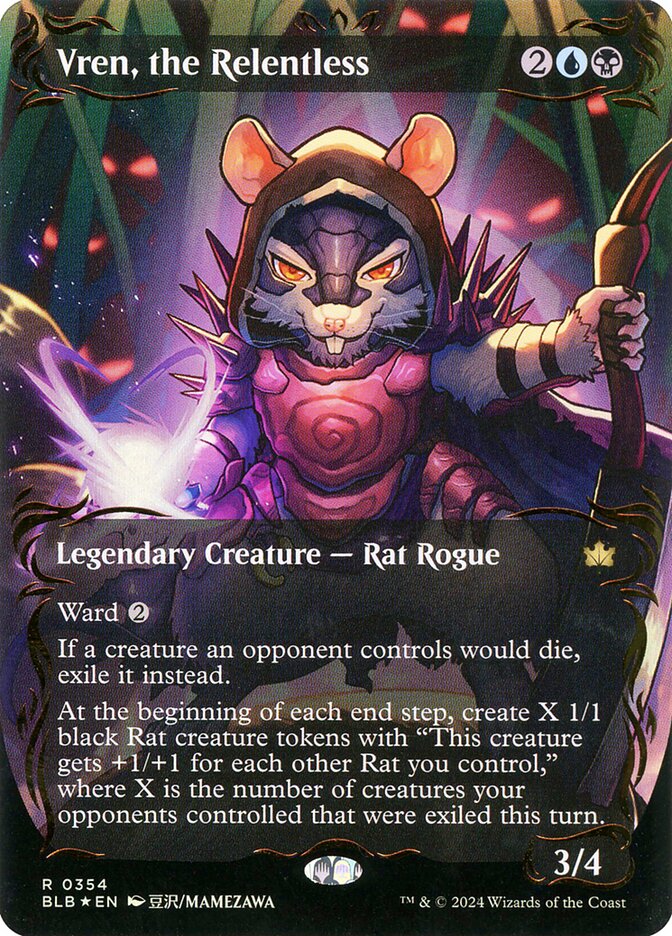 Vren, the Relentless (Borderless) (Raised Foil)