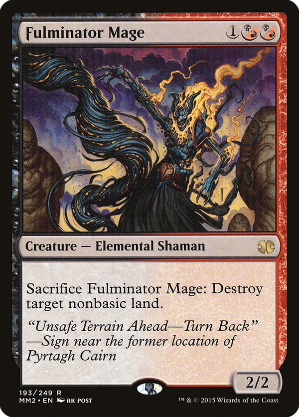 Fulminator Mage - Magic: The Gathering