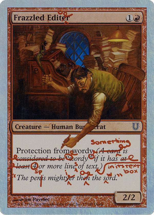 Frazzled Editor (Alternate Foil) - Magic: The Gathering