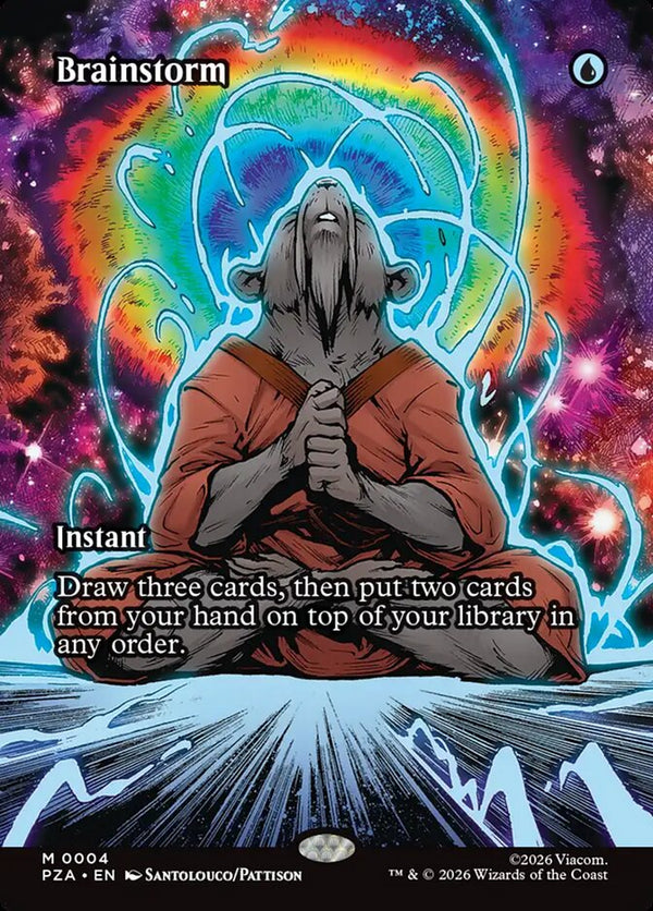 Brainstorm (Borderless) - Magic: The Gathering