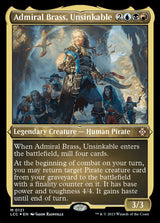 Admiral Brass, Unsinkable (Display Commander) - Thick Stock - Magic: The Gathering
