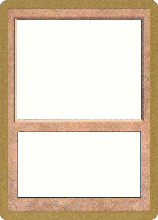 1997 World Championship Blank Card