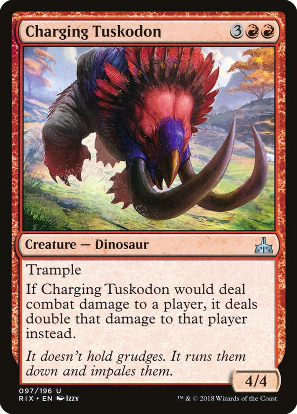 Charging Tuskodon - Magic: The Gathering