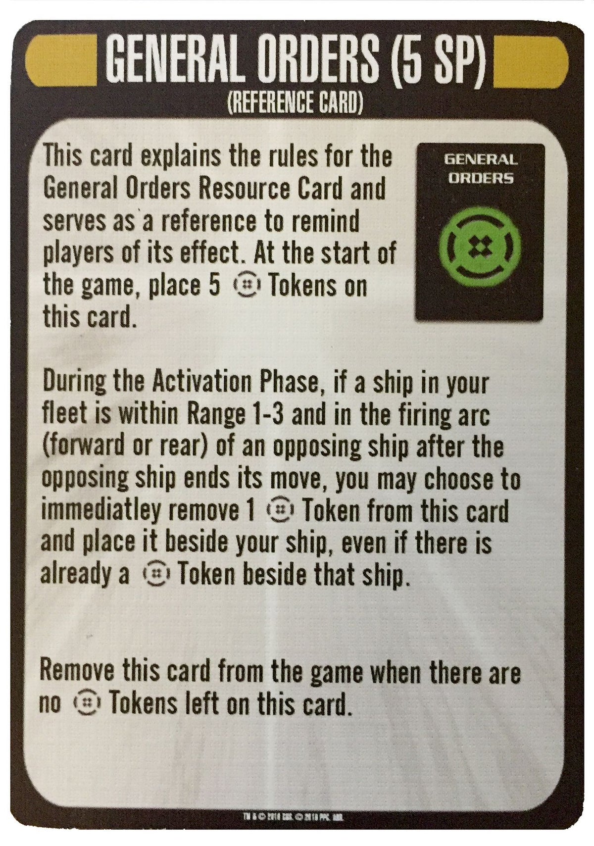Star Trek: Attack Wing – General Orders Resource