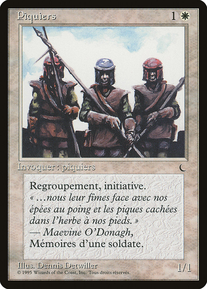 Pikemen (French) - "Piquiers"