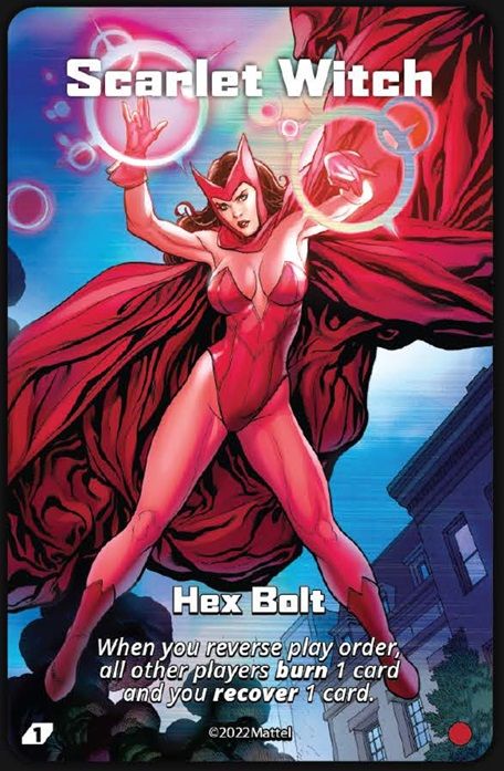 UNO Ultimate: Scarlet Witch – Hex Bolt Super Rare Foil Chase Card