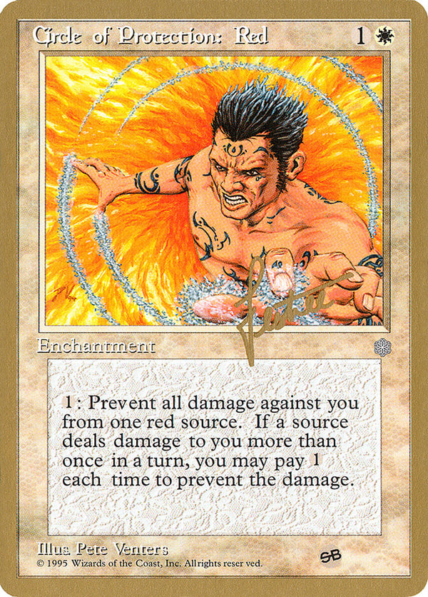 Circle of Protection: Red - 1996 Bertrand Lestree (ICE) (SB) - Magic: The Gathering