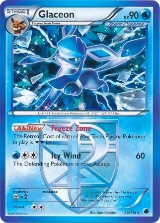 Glaceon - 23/116 (BW Plasma Freeze) - Pokémon