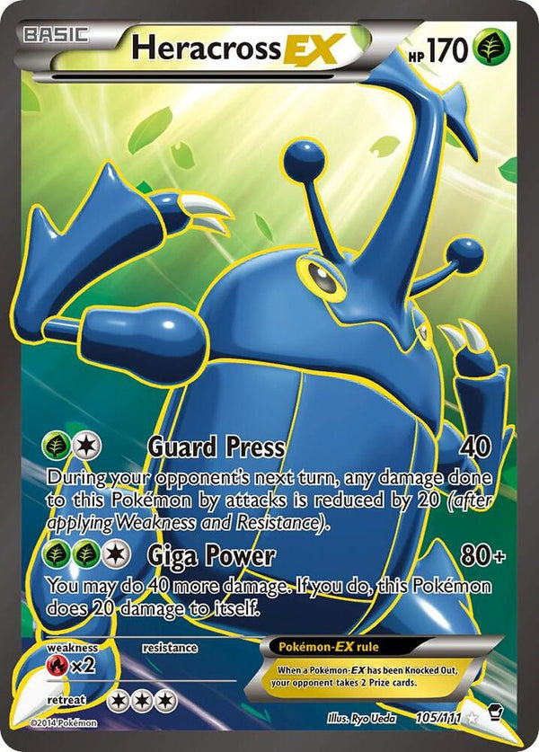 Heracross EX (105 Full Art) - Pokémon