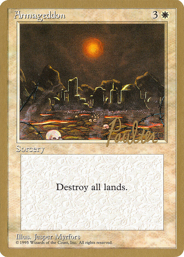 Armageddon - 1996 Preston Poulter (4ED) - Magic: The Gathering