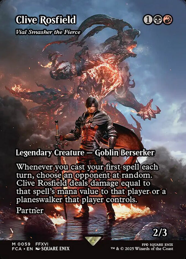 Clive Rosfield - Vial Smasher the Fierce (Showcase) - Magic: The Gathering