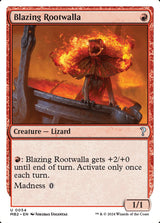 Blazing Rootwalla (White Border) - Magic: The Gathering