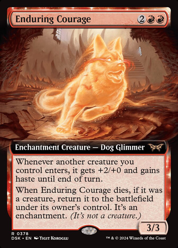 Enduring Courage (Extended Art) - Magic: The Gathering