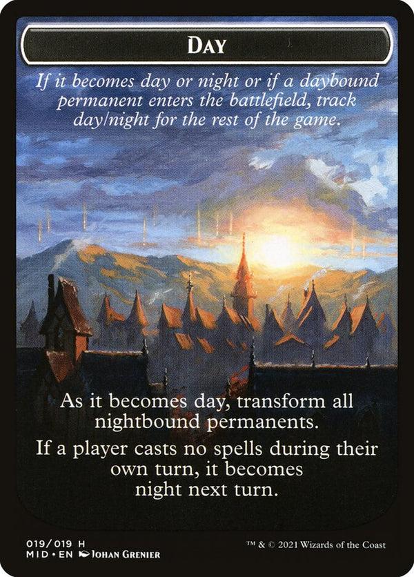 Day // Night Double-Sided Token - Magic: The Gathering