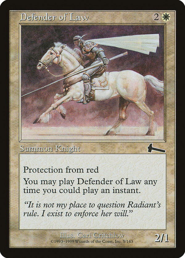 Defender of Law - Magic: The Gathering