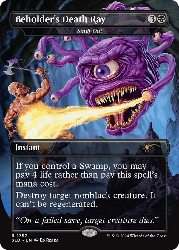 Beholder's Death Ray - Snuff Out - Magic: The Gathering
