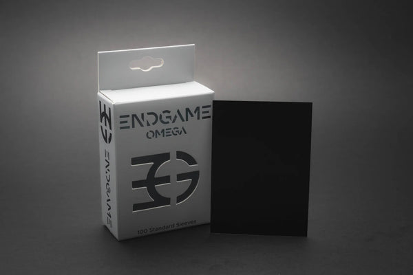 Endgame Omega - 100 Count Sleeves (Obsidian Black) - Boardwalk Cafe & Games