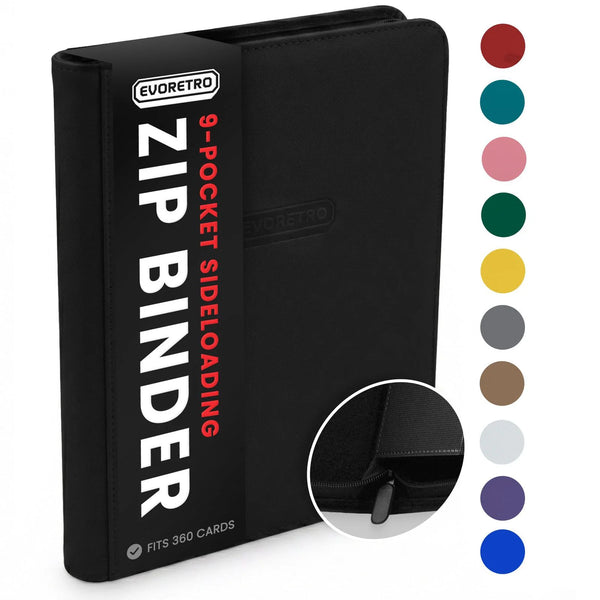 Evoretro 9-Pocket Zippered Binder - Evoretro