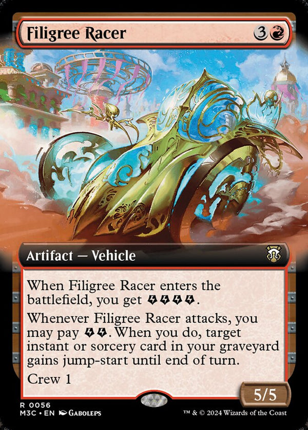 Filigree Racer (Extended Art) - Magic: The Gathering
