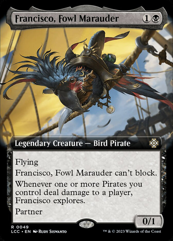 Francisco, Fowl Marauder (Extended Art) - Magic: The Gathering