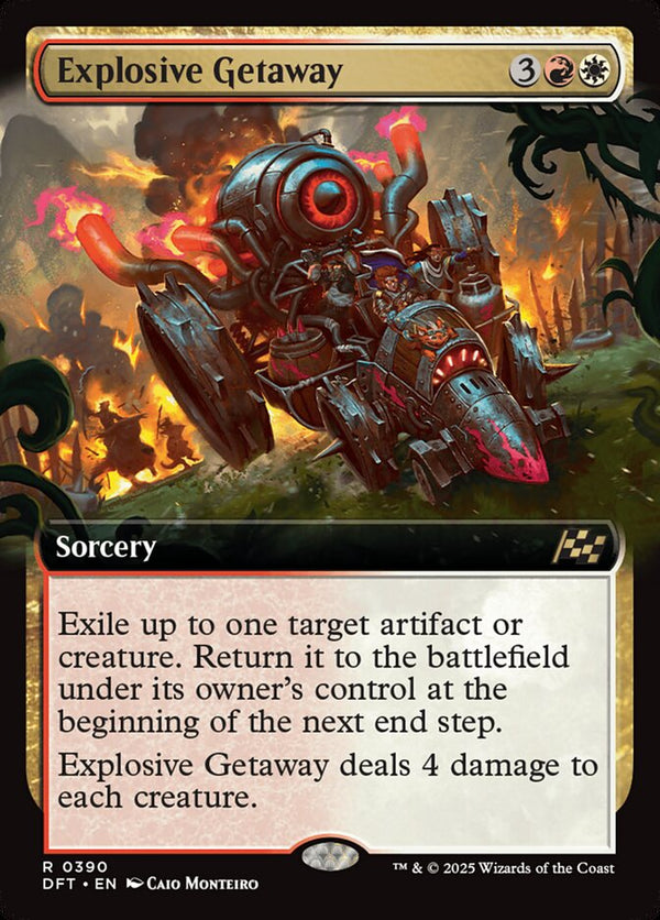 Explosive Getaway (Extended Art) - Magic: The Gathering