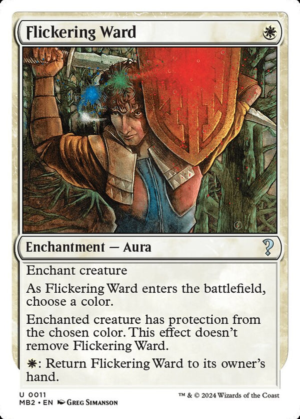 Flickering Ward (White Border) - Magic: The Gathering