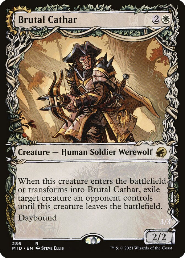 Brutal Cathar (Showcase) - Magic: The Gathering