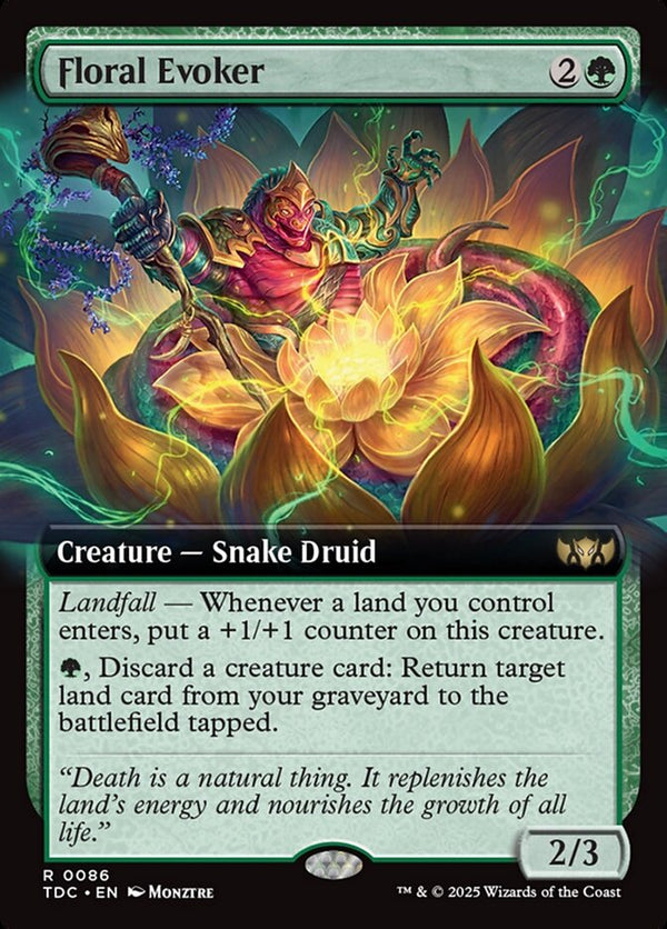 Floral Evoker (Extended Art) - Magic: The Gathering